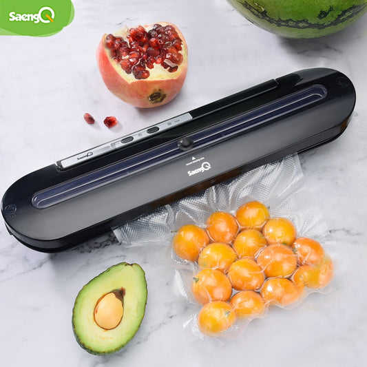 Vacuum Food Sealer 220V/110V Automatic Household Food Vacuum Sealer Packaging Machine Including 5 bags